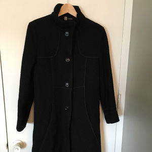 SEARLE Wool Long Coat, Sz 8